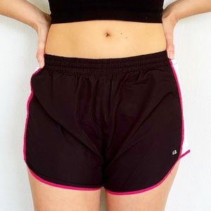 Layer 8 performance Qwick-Dri black pink built in running shorts size small